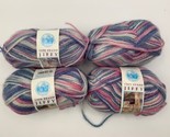 3+ Skeins Lion Brand Jiffy Yarn - Salem #330 - Discontinued #5 Bulky  11... - $18.95