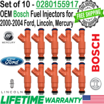 Genuine 10 Pieces Bosch Fuel Injectors for 2003 Ford E-350 Club Wagon 6.... - $158.39