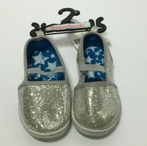 Primary image for GARANIMALS FOOTWEAR COLLECTION KID'S CASUAL PAIR OF SILVER GLITTERY SHOES SIZE 5