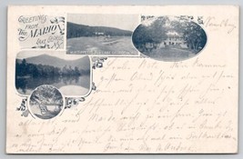 Adirondacks Greetings From The Marion Lake George By W.H. Tippetts Postc... - $19.95