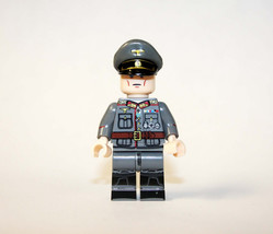Building Block German General Officer Deluxe Printing WW2 Army Wehrmacht Minifig - £6.30 GBP