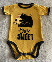 Lazy One Boys Yellow Black Bear Too Sweet Honey Short Sleeve One Piece 1... - £7.46 GBP