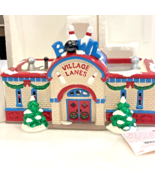 Dept 56 Original Snow Village Bowling Alley Village Lanes #54858 1995 Re... - $34.60