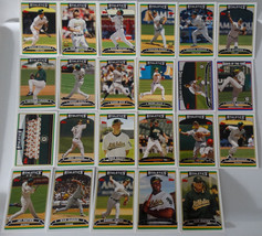 2006 Topps Series 1 &amp; 2 Oakland Athletics A&#39;s Team Set of 23 Baseball Cards - £2.17 GBP