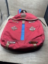 Give Will Leather Goods Canvas Campus Laptop Backpack RED Kids - $29.70