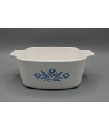 Vintage Corning (A-1 1/2-B) 1 1/2 Quart Casserole Dish Blue Cornflower *... - $19.79