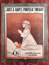 Sheet Music Just a Baby&#39;s Prayer at Twilight Sam M Lewis Joe Young M K Jerome - £12.83 GBP