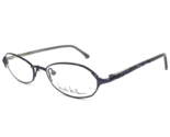 Nicole Miller Eyeglasses Frames Shangri Lana Brown Blue Hibiscus 50-17-135 - £36.76 GBP