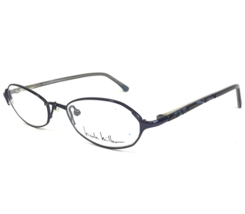 Nicole Miller Eyeglasses Frames Shangri Lana Brown Blue Hibiscus 50-17-135 - £36.58 GBP