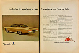 Vintage 1969 Plymouth Totally Restyled Fury 2 Page Print Ad Advertisement - £5.09 GBP