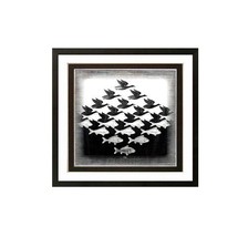 Escher Art Print Air and Water Finest Quality Framing - £51.95 GBP