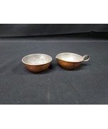 VINTAGE Hammered Copper HANDMADE SWEDEN HANDARBETE Cup Measure Bowl Crea... - $18.49