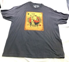 LRG Mens Graphic T-Shirt 2XL Black Cotton Giraffe Print - $9.50