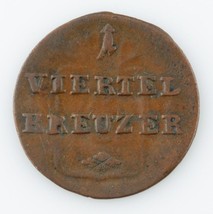 1811 Allemand États 1/4 Kreuzer Extra Fin Pièce de Monnaie - $179.31 CAD