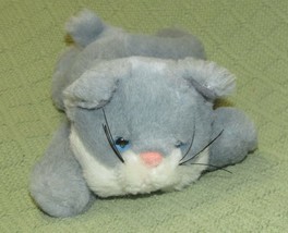 Steven Smith B EAN Bag Cat Blue Plush 8" Stuffed Animal Kitten Laying Down Toy - $4.50