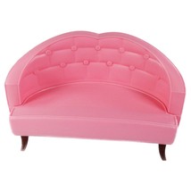 2006 Barbie 3 Story Dreamhouse Pink Round Back Loveseat Couch Living Roo... - $6.99