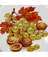 1970s Acorns Grapes Maple Leaf Tile Trivet Hot Plate Art Vintage - $24.99