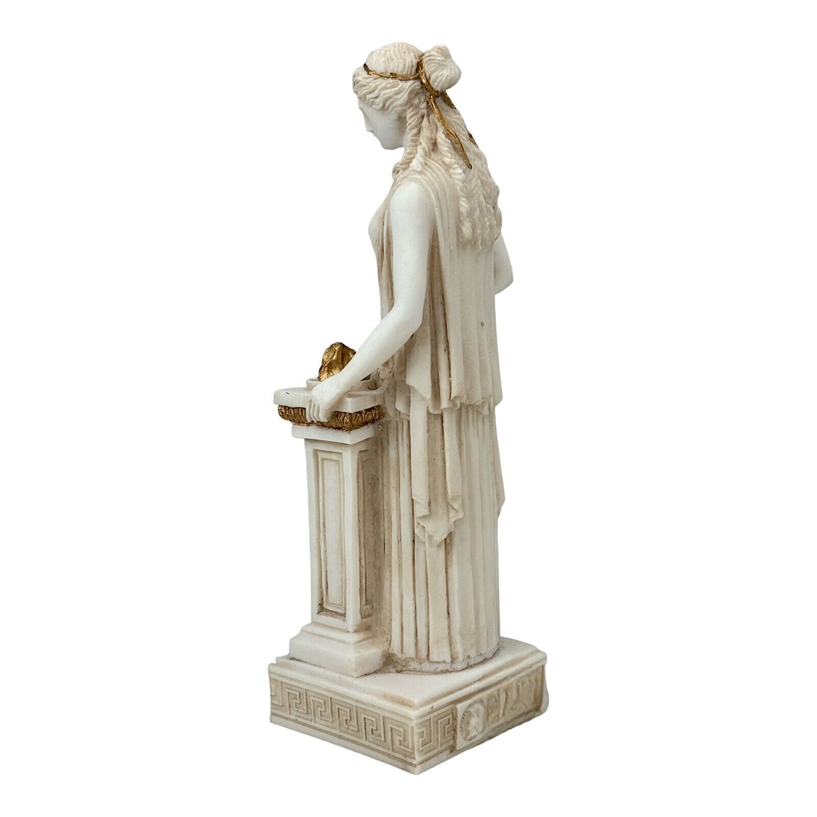Hestia Vesta Statue Goddess of Home & Family Grey Patina Statue Sculpture Item image 4