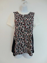 NWT MARNI Black Cherry Lily Cotton Crew Neck SS Momo Print Jersey Shirt ... - $80.99