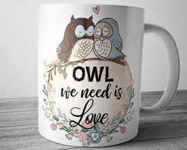 Owl Coffee Mug, Owl Gifts, Couples Mugs, Owl Mug, Valentines Day Gifts, ... - £13.36 GBP