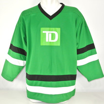 TD BANK Canada Trust Employee Uniform Hockey Jersey Shirt Green Size L L... - $17.39