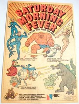 1978 Color Ad NBC Saturday Morning Cartoons Fantastic Four, Godzilla, Yogi Bear - $7.99