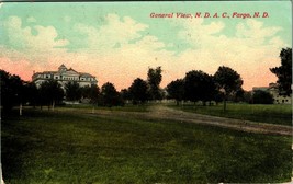 General View North Dakota Agricultural College NDAC Fargo ND 1913 DB Postcard P1 - $8.86