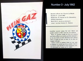 Vintage, PLEIN GAZ, #3, July 1962, Ecurie La Meute, Geneva Racing Team - £57.37 GBP
