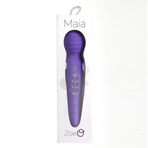 Zoe Twisty USB Rechargeable Dual Vibrating Pleasure Wand Neon Purple - $67.50