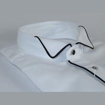 Mens CEREMONIA Tuxedo Formal Shirt 100% Cotton Turkey Slim Fit 3061 13 AB white image 5