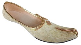 Mens Jutti Mojari Khussa Indian ethnic Wedding Flat Shoes US size 8-12 CS - £33.51 GBP