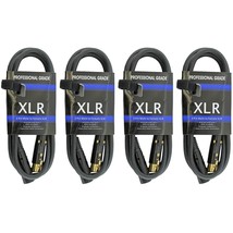 4Balanced Shielded 3Pin Xlr Powered Monitor Speaker Cables 16Awg Gauge 1... - $67.99
