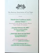 The Boricua Association of Las Vegas Mardi Gras Dinner Dance Invite/Prog... - €6,81 EUR