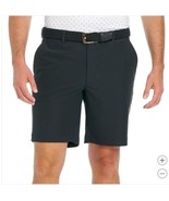Greg Norman Mens Shorts Black Golf Stretch Pockets Flat Front Lightweigh... - $58.79 CAD