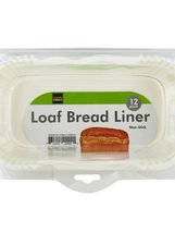 bulk buys HW834 Non-Stick Loaf Bread Baking Liners, White - £7.03 GBP