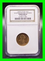 1850&#39;s Washington Coronet Liberty Head Spiel Munze Token ~ Baker 601 ~ N... - £118.54 GBP