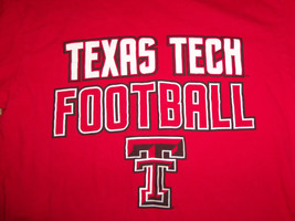 Texas Tech NCAA Football Red Graphic Print T-Shirt  S - £12.87 GBP
