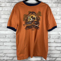Walt Disney World Resorts Mickey Shirt Orange All Work And No Play Size ... - $20.18