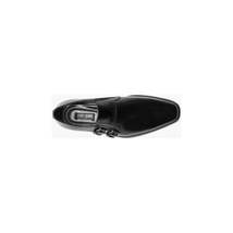 Men's Stacy Adams Kilgore Plain Toe Double Monk Strap Shoes Black 20206-001 image 4