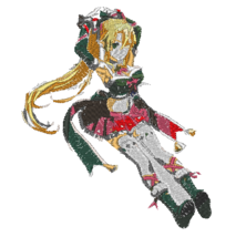 Anime Embroider SAO Leafa Holiday Cheer - £3.90 GBP