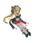 Anime Embroider SAO Leafa Holiday Cheer - $6.93 CAD