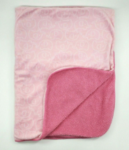 Carters Baby Blanket Elephants Pink White Velour Sherpa Just One You B44 - £14.87 GBP