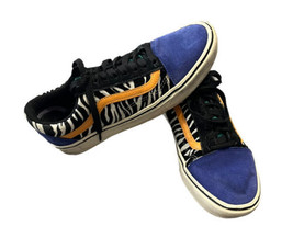 Vans Old Skool Skate Shoes Sneakers Zebra US 7.5 Mens 9 Womens Style 721356 - £14.24 GBP