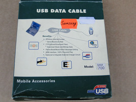 USB Data Cable for Samsung  SGH E700 E708 E710 E715 E718 E738 T4 &amp; Softw... - $13.12