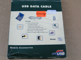 USB Data Cable for Samsung  SGH E700 E708 E710 E715 E718 E738 T4 &amp; Software NOS - £9.80 GBP