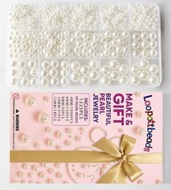 Laopottbeads 1225 Pcs Ivory White 5 Size Pearl Beads for Jewelry Making ... - $314.18 MXN