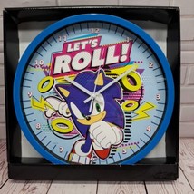 Sega Sonic The Hedgehog 12" Wall Clock Lets Roll New In Box - $17.48