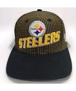 Vintage Pittsburgh Steelers Pro Line Hat Strapback NFL Logo Black Wool B... - €30,27 EUR