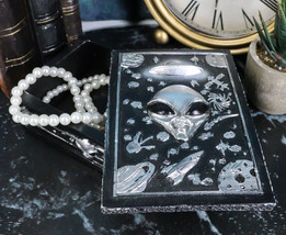 UFO Outer Space Planets Apollo Spaceship Roswell Alien Decorative Jewelry Box - £20.78 GBP