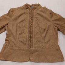 Apt 9 Stretch RN#73277 Women’s Brown Hook & Loop Clasp Closure Jacket Size Large image 11